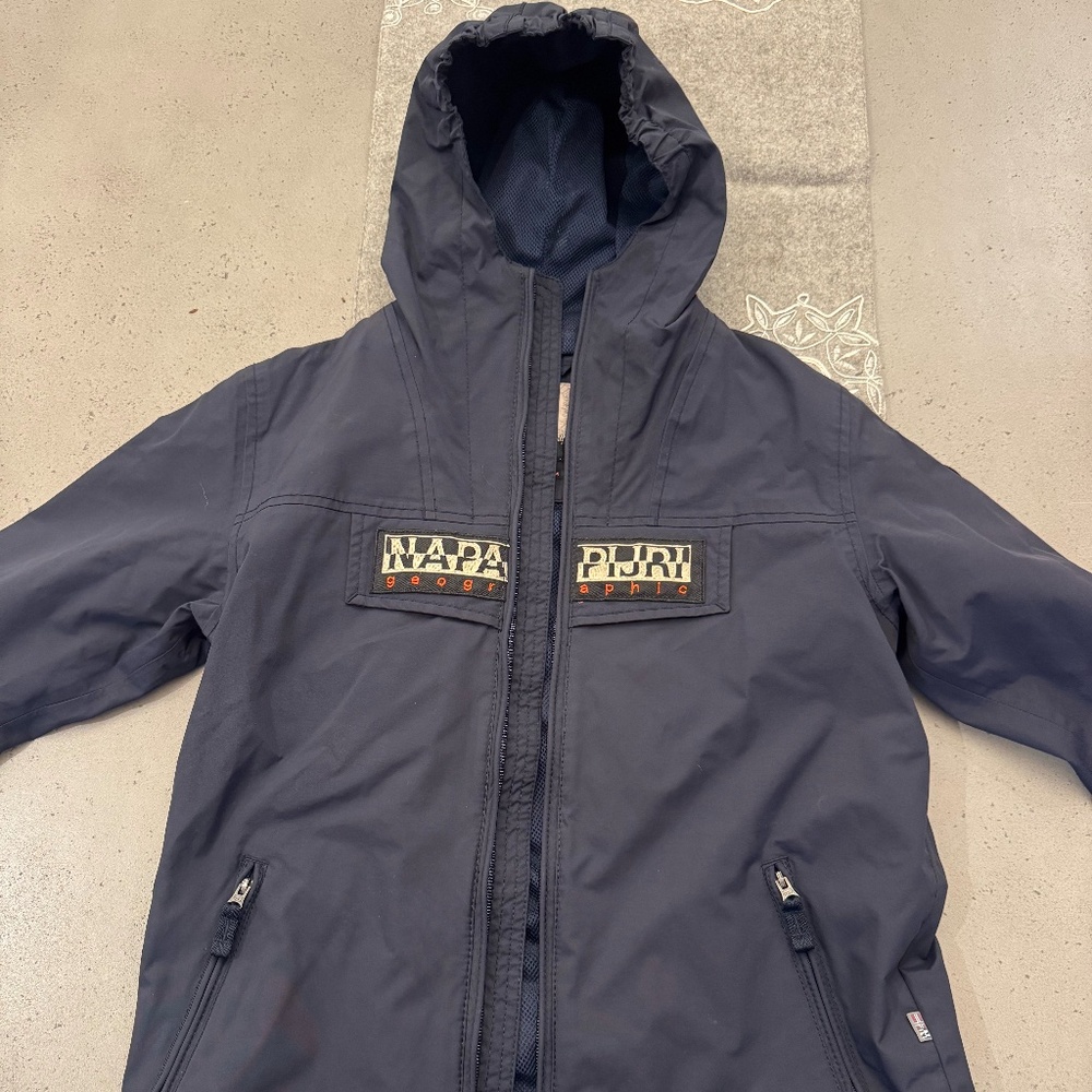 Napapijri Navy Blue light wind Braker size 10